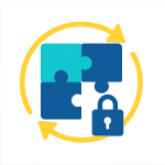 Ilustração de integração com ERP.